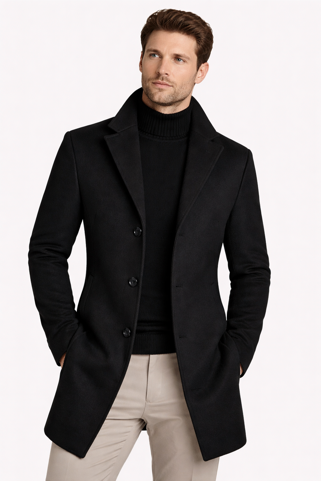 Abrigo Largo de Invierno Elegante